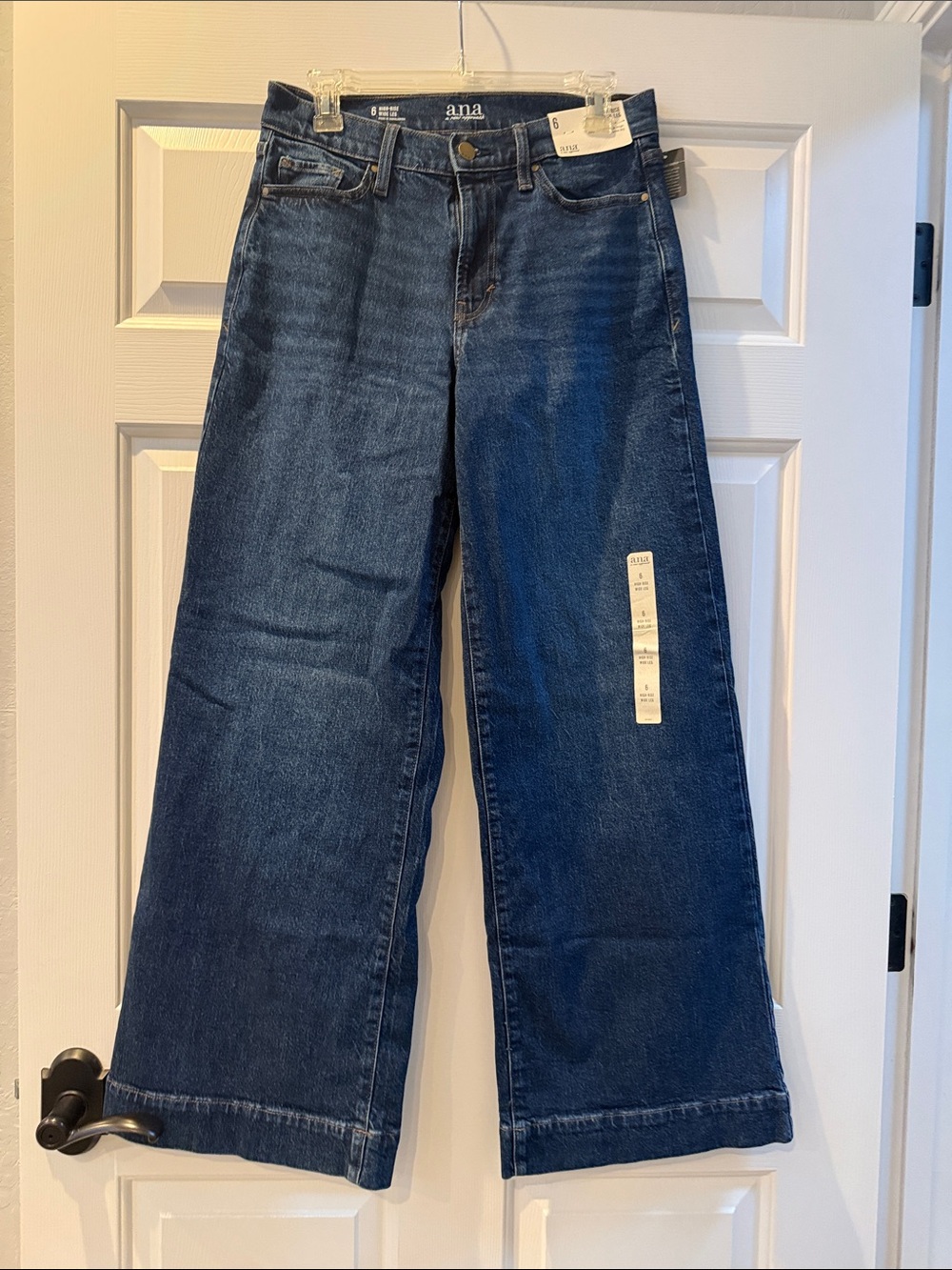 a.n.a Dark Indigo Wide Leg Jeans